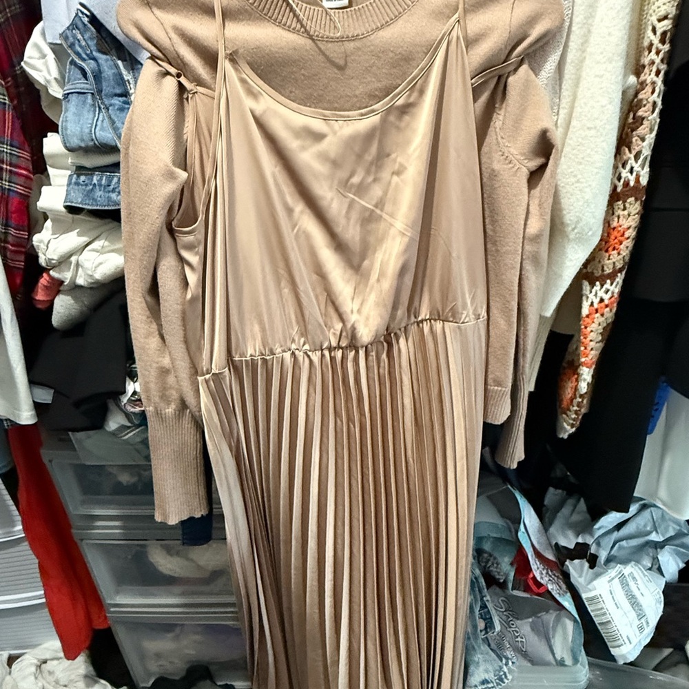 Rachel Zoe Strapless Gold Dress